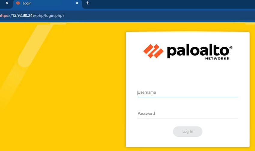 Palo Alto landing page
